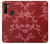 W3817 Red Floral Cherry blossom Pattern Funda Carcasa Case y Caso Del Tirón Funda para Motorola Moto G8 Power