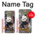 W3793 Cute Baby Panda Snow Painting Funda Carcasa Case y Caso Del Tirón Funda para Motorola Moto G8