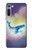 W3802 Dream Whale Pastel Fantasy Funda Carcasa Case y Caso Del Tirón Funda para Motorola Moto G8