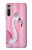 W3805 Flamingo Pink Pastel Funda Carcasa Case y Caso Del Tirón Funda para Motorola Moto G8