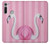 W3805 Flamingo Pink Pastel Funda Carcasa Case y Caso Del Tirón Funda para Motorola Moto G8