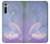 W3823 Beauty Pearl Mermaid Funda Carcasa Case y Caso Del Tirón Funda para Motorola Moto G8