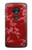 W3817 Red Floral Cherry blossom Pattern Funda Carcasa Case y Caso Del Tirón Funda para Motorola Moto G7 Power