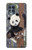 W3793 Cute Baby Panda Snow Painting Funda Carcasa Case y Caso Del Tirón Funda para Motorola Edge S