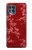 W3817 Red Floral Cherry blossom Pattern Funda Carcasa Case y Caso Del Tirón Funda para Motorola Edge S