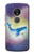 W3802 Dream Whale Pastel Fantasy Funda Carcasa Case y Caso Del Tirón Funda para Motorola Moto G6 Play, Moto G6 Forge, Moto E5