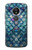 W3809 Mermaid Fish Scale Funda Carcasa Case y Caso Del Tirón Funda para Motorola Moto G6 Play, Moto G6 Forge, Moto E5