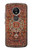 W3813 Persian Carpet Rug Pattern Funda Carcasa Case y Caso Del Tirón Funda para Motorola Moto G6 Play, Moto G6 Forge, Moto E5