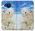 W3794 Arctic Polar Bear in Love with Seal Paint Funda Carcasa Case y Caso Del Tirón Funda para Nokia 8.3 5G