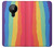 W3799 Cute Vertical Watercolor Rainbow Funda Carcasa Case y Caso Del Tirón Funda para Nokia 5.3