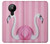 W3805 Flamingo Pink Pastel Funda Carcasa Case y Caso Del Tirón Funda para Nokia 5.3