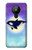 W3807 Killer Whale Orca Moon Pastel Fantasy Funda Carcasa Case y Caso Del Tirón Funda para Nokia 5.3
