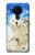 W3794 Arctic Polar Bear in Love with Seal Paint Funda Carcasa Case y Caso Del Tirón Funda para Nokia 5.4