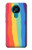 W3799 Cute Vertical Watercolor Rainbow Funda Carcasa Case y Caso Del Tirón Funda para Nokia 3.4