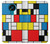 W3814 Piet Mondrian Line Art Composition Funda Carcasa Case y Caso Del Tirón Funda para Nokia 3.4