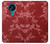 W3817 Red Floral Cherry blossom Pattern Funda Carcasa Case y Caso Del Tirón Funda para Nokia 3.4