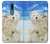 W3794 Arctic Polar Bear in Love with Seal Paint Funda Carcasa Case y Caso Del Tirón Funda para Nokia 2.4