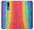 W3799 Cute Vertical Watercolor Rainbow Funda Carcasa Case y Caso Del Tirón Funda para Nokia 2.4