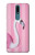 W3805 Flamingo Pink Pastel Funda Carcasa Case y Caso Del Tirón Funda para Nokia 2.4