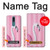 W3805 Flamingo Pink Pastel Funda Carcasa Case y Caso Del Tirón Funda para Nokia 2.4