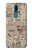 W3819 Retro Vintage Paper Funda Carcasa Case y Caso Del Tirón Funda para Nokia 2.4