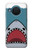 W3825 Cartoon Shark Sea Diving Funda Carcasa Case y Caso Del Tirón Funda para Nokia X20