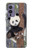 W3793 Cute Baby Panda Snow Painting Funda Carcasa Case y Caso Del Tirón Funda para OnePlus 9