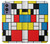 W3814 Piet Mondrian Line Art Composition Funda Carcasa Case y Caso Del Tirón Funda para OnePlus 9