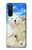 W3794 Arctic Polar Bear in Love with Seal Paint Funda Carcasa Case y Caso Del Tirón Funda para Sony Xperia 5 II