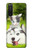 W3795 Grumpy Kitten Cat Playful Siberian Husky Dog Paint Funda Carcasa Case y Caso Del Tirón Funda para Sony Xperia 5 II