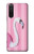 W3805 Flamingo Pink Pastel Funda Carcasa Case y Caso Del Tirón Funda para Sony Xperia 5 II