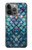 W3809 Mermaid Fish Scale Funda Carcasa Case y Caso Del Tirón Funda para iPhone 13 Pro
