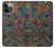 W3815 Psychedelic Art Funda Carcasa Case y Caso Del Tirón Funda para iPhone 13 Pro