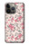 W3095 Vintage Rose Pattern Funda Carcasa Case y Caso Del Tirón Funda para iPhone 13 Pro Max