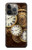 W3172 Gold Clock Live Funda Carcasa Case y Caso Del Tirón Funda para iPhone 13 Pro Max