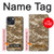 W3294 Army Desert Tan Coyote Camo Camouflage Funda Carcasa Case y Caso Del Tirón Funda para iPhone 13