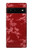 W3817 Red Floral Cherry blossom Pattern Funda Carcasa Case y Caso Del Tirón Funda para Google Pixel 6