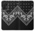 W3363 Bandana Black Pattern Funda Carcasa Case y Caso Del Tirón Funda para Samsung Galaxy A52s 5G