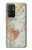 W3418 Vintage World Map Funda Carcasa Case y Caso Del Tirón Funda para OnePlus 9RT 5G