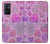 W3710 Pink Love Heart Funda Carcasa Case y Caso Del Tirón Funda para OnePlus 9RT 5G
