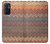 W3752 Zigzag Fabric Pattern Graphic Printed Funda Carcasa Case y Caso Del Tirón Funda para OnePlus 9RT 5G