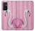 W3805 Flamingo Pink Pastel Funda Carcasa Case y Caso Del Tirón Funda para OnePlus 9RT 5G