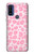 W2213 Pink Leopard Pattern Funda Carcasa Case y Caso Del Tirón Funda para Motorola G Pure