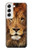 W2870 Lion King of Beasts Funda Carcasa Case y Caso Del Tirón Funda para Samsung Galaxy S22