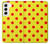 W3526 Red Spot Polka Dot Funda Carcasa Case y Caso Del Tirón Funda para Samsung Galaxy S22