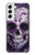 W3582 Purple Sugar Skull Funda Carcasa Case y Caso Del Tirón Funda para Samsung Galaxy S22