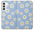 W3681 Daisy Flowers Pattern Funda Carcasa Case y Caso Del Tirón Funda para Samsung Galaxy S22