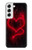 W3682 Devil Heart Funda Carcasa Case y Caso Del Tirón Funda para Samsung Galaxy S22