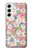 W3688 Floral Flower Art Pattern Funda Carcasa Case y Caso Del Tirón Funda para Samsung Galaxy S22