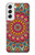 W3694 Hippie Art Pattern Funda Carcasa Case y Caso Del Tirón Funda para Samsung Galaxy S22